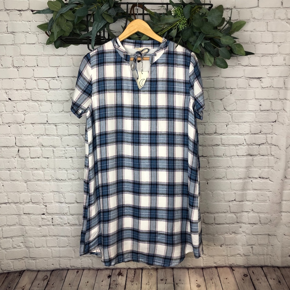 Crescent "Lillian" Plaid Tunic Dress